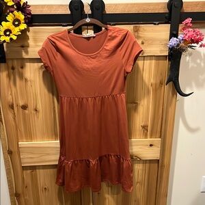 Pink Rose Women's Rust Midi Dress